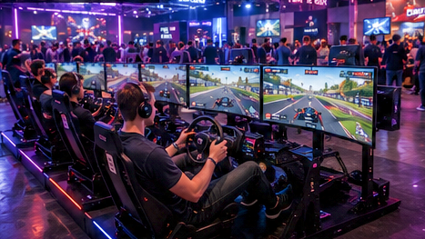 Compacte sim racing activatie op een kleinere locatie